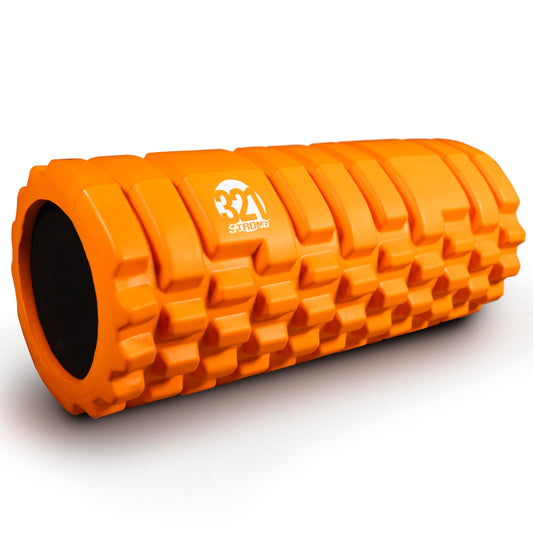 321 Strong Foam Roller - Medium Density Deep Tissue Massager for Muscle Massage and Myofascial Trigger Point Release, with 4K eBook - Orange